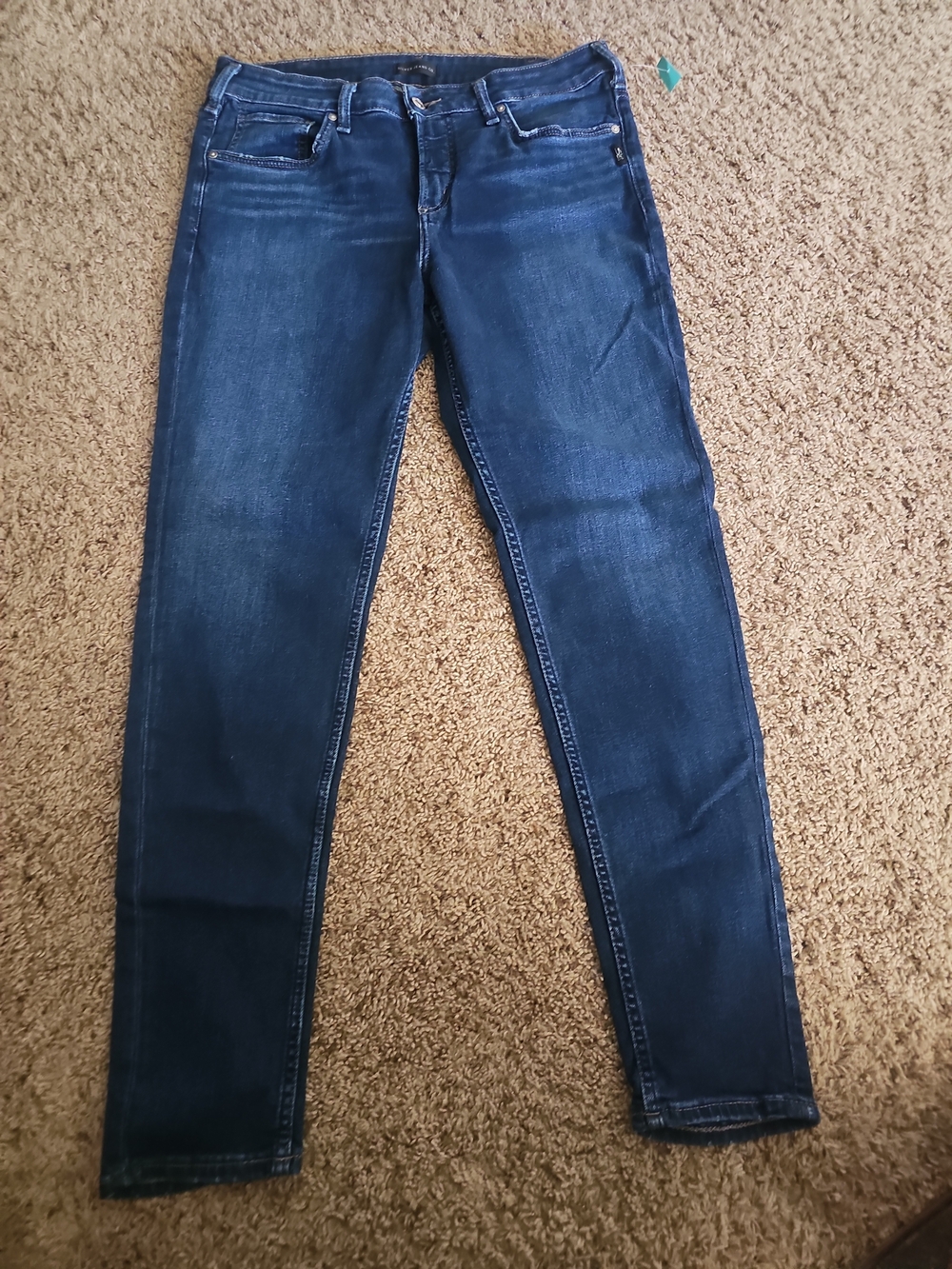 Silver Avery Skinny Jeans Dark Blue Skinny Women's Jeans 34 X 31